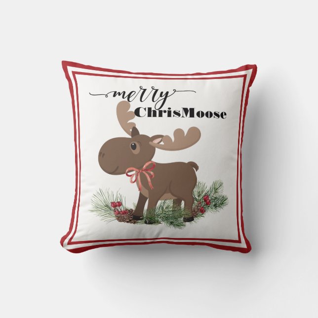 Merry ChrisMoose Kudde (Framsida)