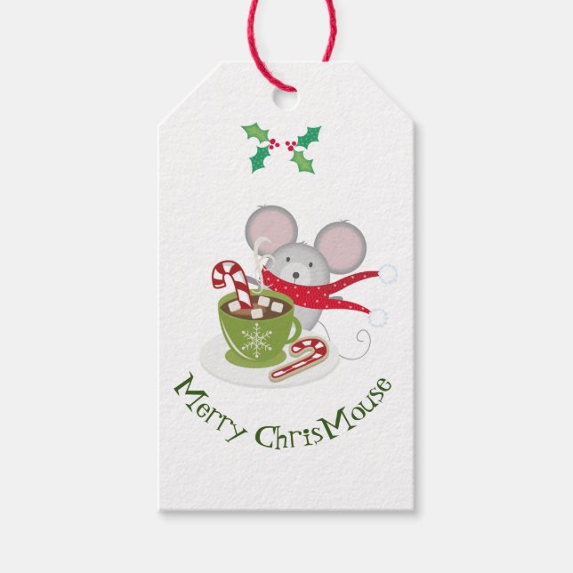 Merry ChrisMouse, Holiday Mouse Presentetikett (Framsidan)