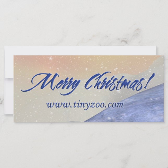 Merry Chrismtas 4x9-rackkort (Framsida)