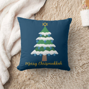 Merry Chrismukah Cute Hanukkah jul Kudde