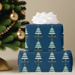 Merry Chrismukah Cute Hanukkah Julgran Presentpapper