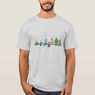 Merry Chrismukah Graphic Roligt T-Shirt