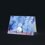 Merry Chrismukah Judeskt julhälsningskort Helgkort<br><div class="desc">God Chrismukah judisk julhälsningskort designad av Artist Rick Kort. Om du vill se mer av Rick's bra art tavlor och fotografier går du till Art Studio på www.ScenicEarth.com.</div>