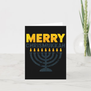 Merry Chrismukah jul Hanukkah Chanukiah Gif Kort