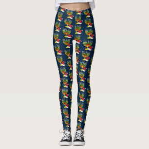 Merry Chrismukah Leggings
