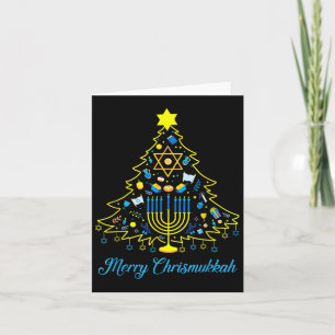 Merry Chrismukah Lycklig jul Hanukkah 2 Kort