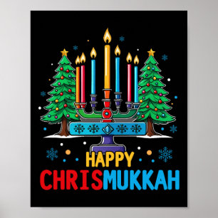 Merry Chrismukah Lycklig jul Hanukkah 3 Poster