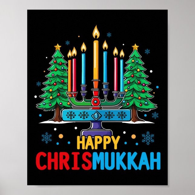 Merry Chrismukah Lycklig jul Hanukkah 3 Poster (Framsidan)