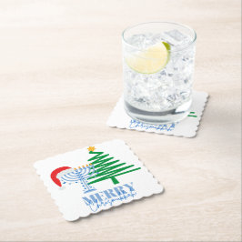 Merry Chrismukah Party Decor Papper Underlägg