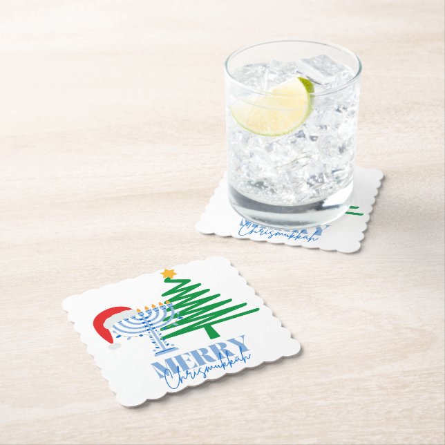 Merry Chrismukah Party Decor Papper Underlägg (Insitu)