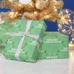 Merry Chrismukah Pixel Reindeer och Menorah Presentpapper<br><div class="desc">Har du en blandad religiös familj som firar både Hanukkah och jul? Den här roligten,  trendig,  pixelrener,  Julgran och menorahs omslagna papper är perfekt för en lycklig-merry Christmukah firande!</div>