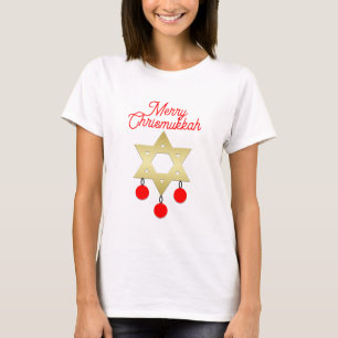 Merry Chrismukah Roligt T Shirt