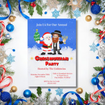 Merry Chrismukah Santa Meets Rabbi Party
