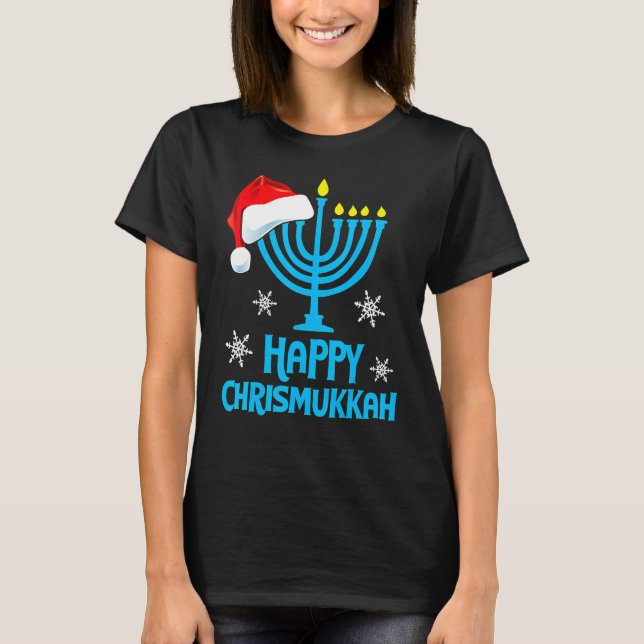 Merry Chrismukkah 2022 Happy Hanukkah Christmas Sa T Shirt (Framsida)