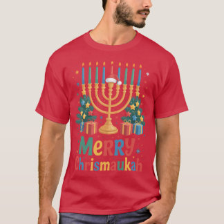 Merry Chrismukkah 2025 Happy Hanukkah Christmas gi T Shirt