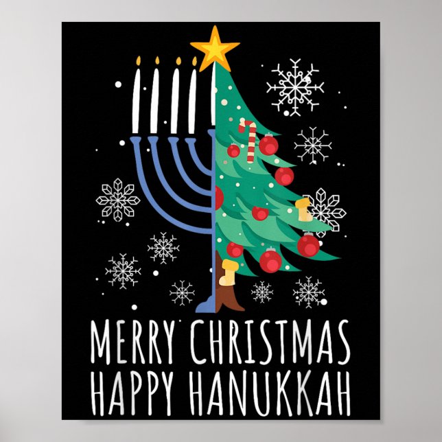 Merry Chrismukkah Happy Christmas Hanukkah  Poster (Framsidan)
