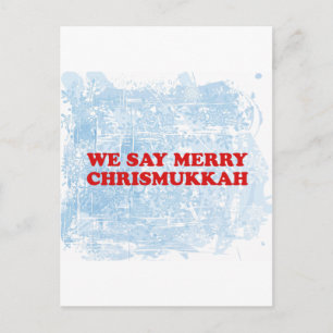 merry chrismukkah helg vykort