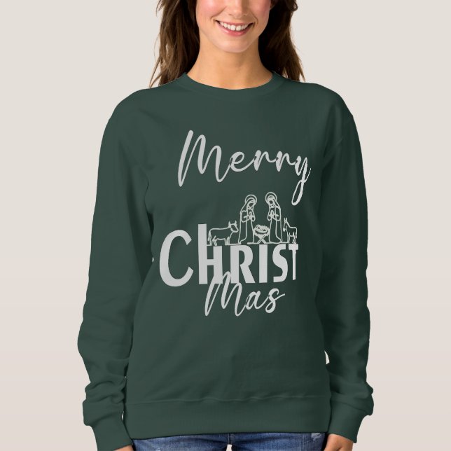 Merry Christ Mas Christian Christmas✨ T Shirt (Framsida)