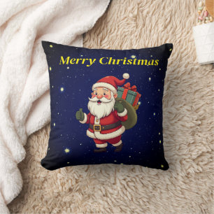 Merry Christams Santa Dekorativ kudde