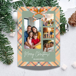 Merry ChristmaFamily Photos Custom Julkort