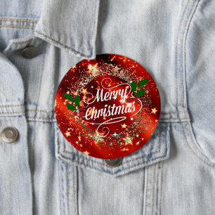 Merry Christmans, glitter och Shine. Knapp