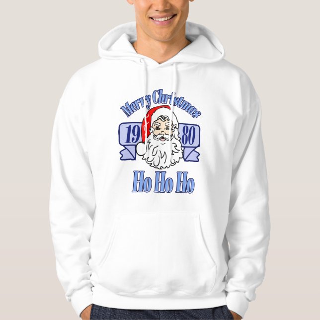 Merry Christmas 1980 Hoodie (Framsida)