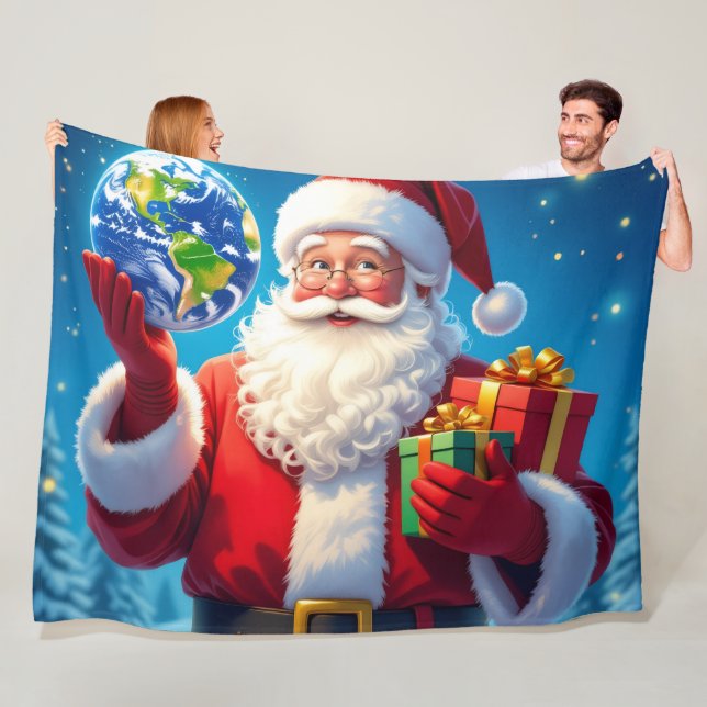 „Merry Christmas“1 Fleecefilt (På plats)