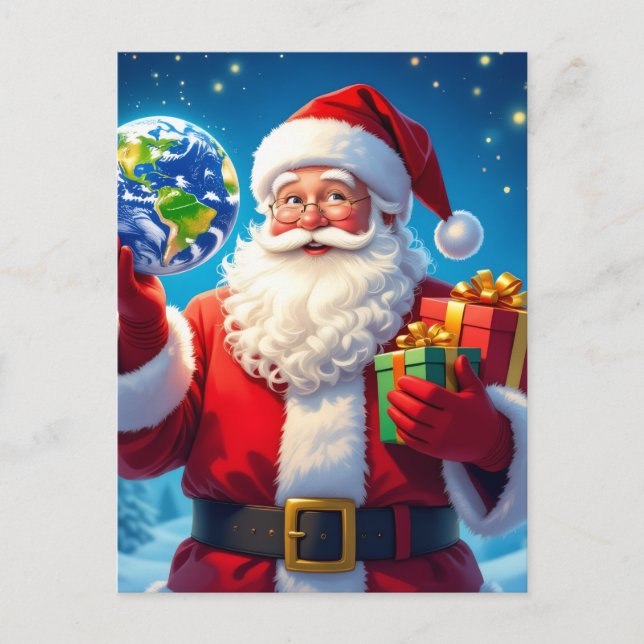 „Merry Christmas“1 Helg Vykort (Framsida)