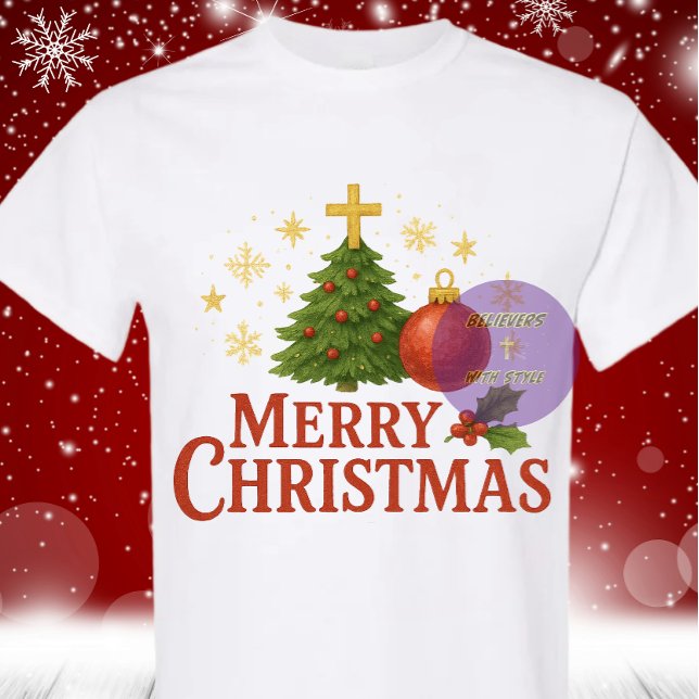 Merry Christmas 2025 - Christian T Shirt (Skapare uppladdad)