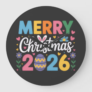 Merry Christmas 2026 Stor Klocka