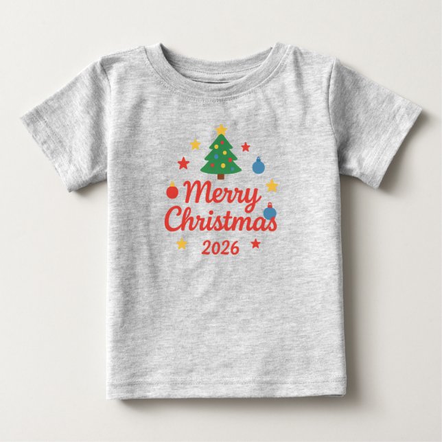 Merry Christmas 2026 T-Shirt (Framsida)