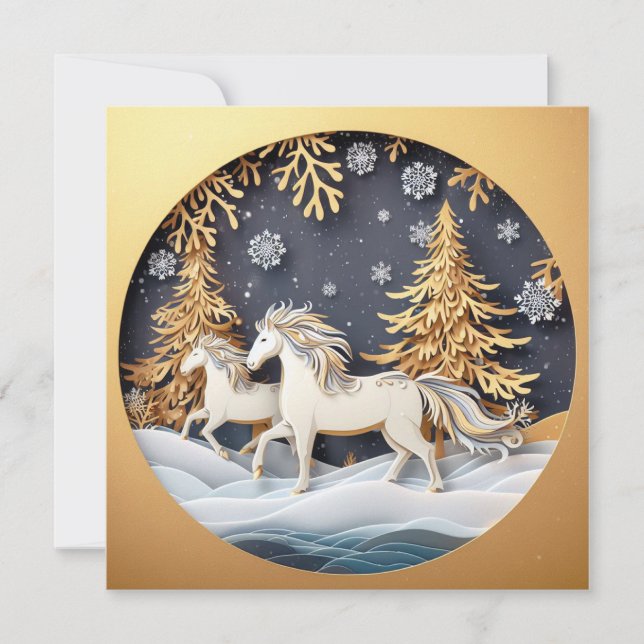 Merry Christmas - 3 Julkort (Framsida)