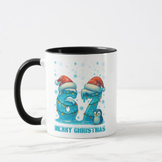 Merry Christmas 67 Frozen Numbers Christmas  Mugg
