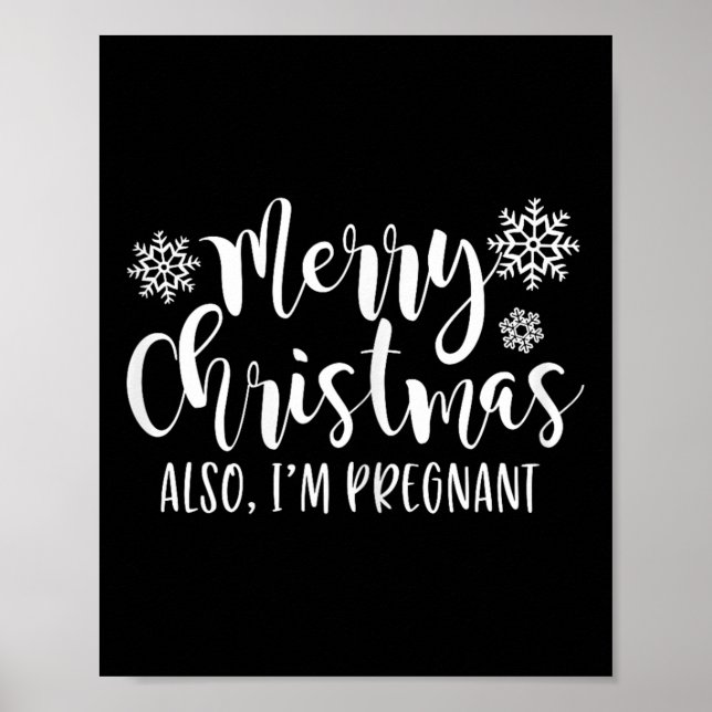 Merry Christmas Also Im Pregnant Holiday Baby Anno Poster (Framsidan)