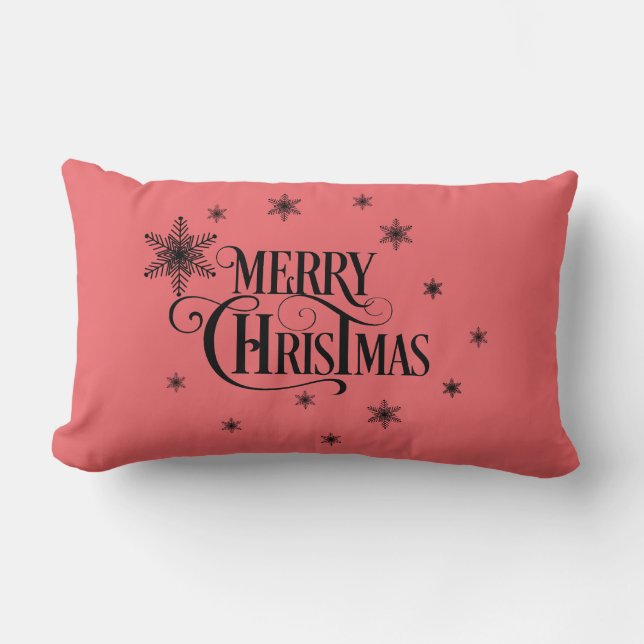 Merry Christmas and good Wisches Lumbarkudde (Framsida)