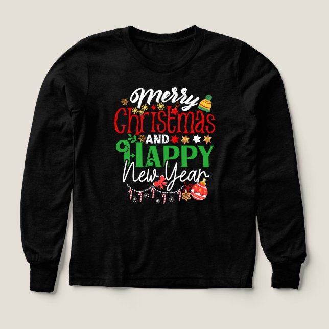 Merry Christmas And Happy New Year-67342 T-Shirt (Design framsida)