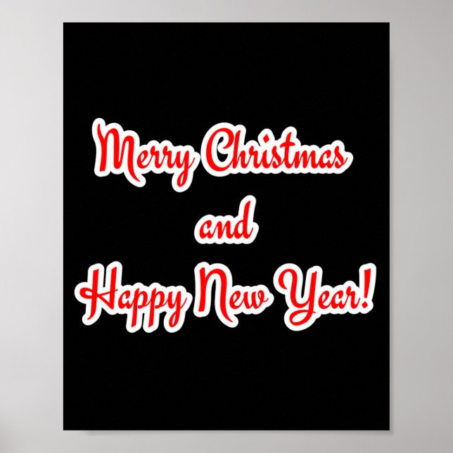 Merry Christmas And Happy New Year  Poster (Framsidan)