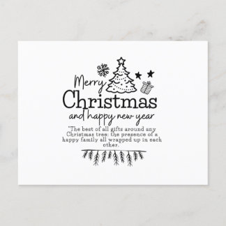Merry Christmas and happy New Year Vykort