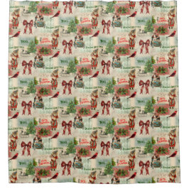 Merry Christmas and Seasons Greetings Vintage