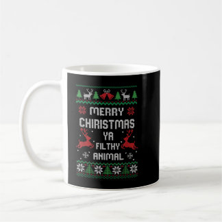 Merry Christmas Animal Filthy Ya  Copy Kaffemugg