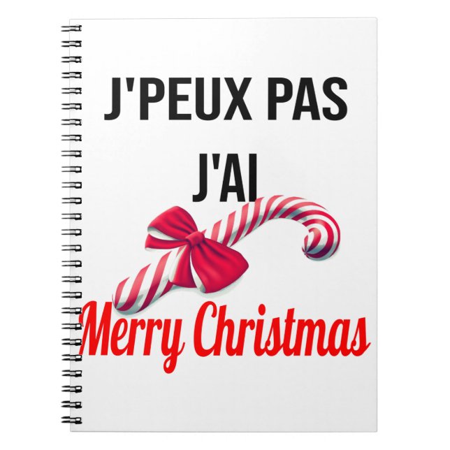 Merry Christmas Anteckningsbok (Framsidan)