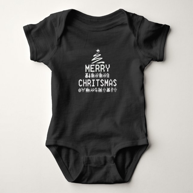 MERRY CHRISTMAS BABY T-Shirt (Framsida)