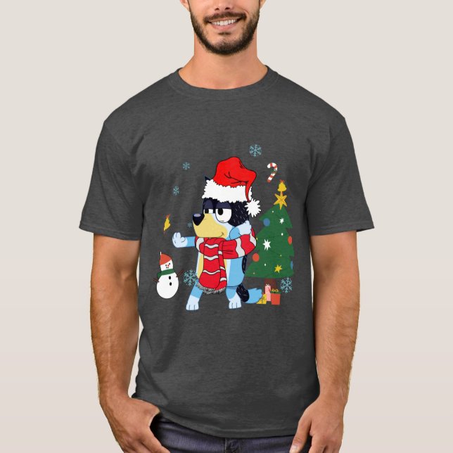 Merry Christmas Bandit Dad gift retro friend T Shirt (Framsida)