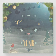 Merry christmas_bird_coaster