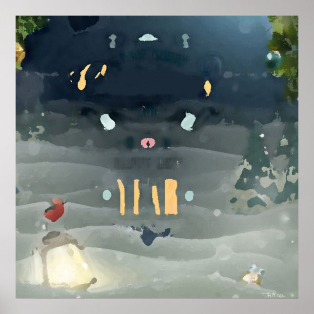 Merry Christmas_bird Poster (Framsidan)