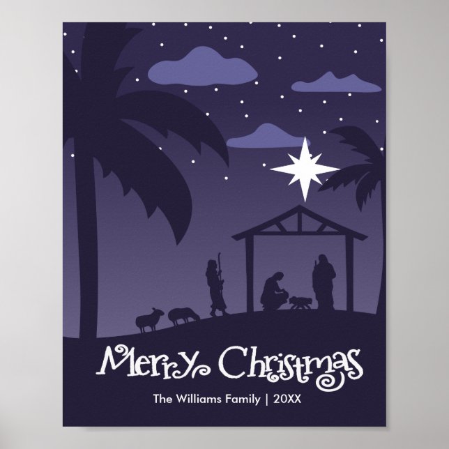 merry christmas | birth of the baby Jesus Poster (Framsidan)