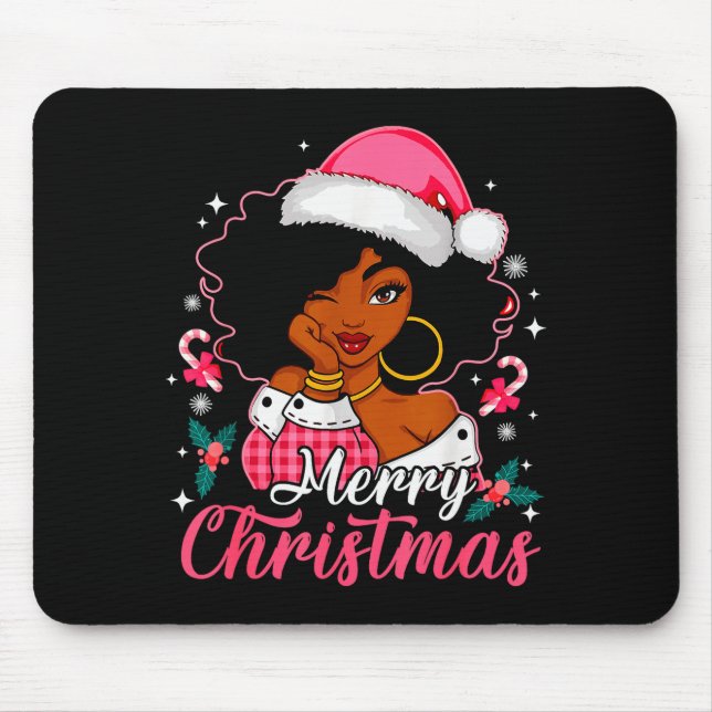 Merry Christmas Black Afro African American Girl S Musmatta (Framsidan)