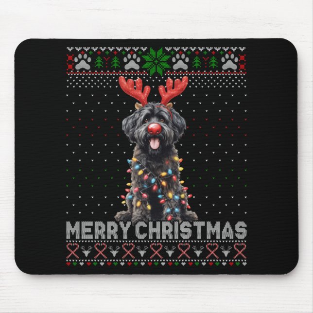 Merry Christmas Black Ao Dog Lover Ugly Xmas T Shi Musmatta (Framsidan)