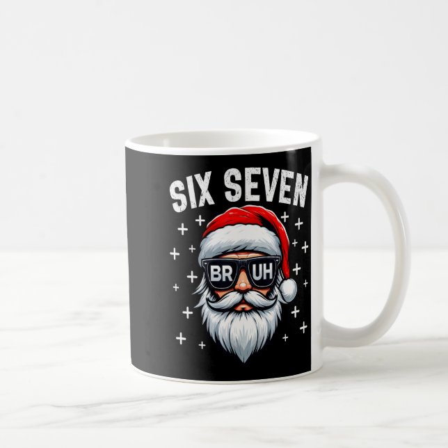 Merry Christmas Bruh Santa Face 67 Meme Funny Sayi Kaffemugg (Höger)