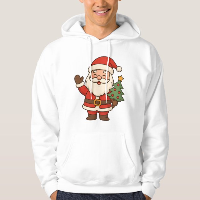 Merry Christmas Bruh Santa  Hoodie (Framsida)